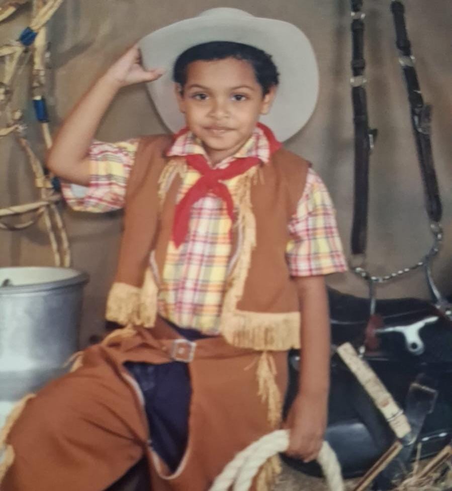 Fede Garay siendo niño